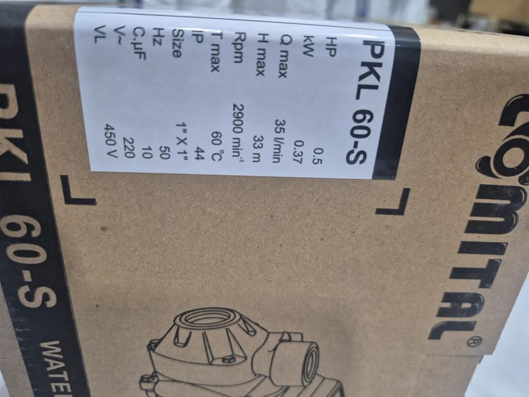 پمپ آب برند لومیتال نیم اسب ایتالیایی مدل PKL 60-S