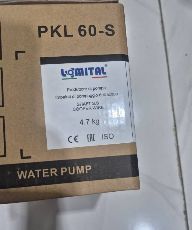 پمپ آب برند لومیتال نیم اسب ایتالیایی مدل PKL 60-S